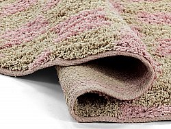 Kerek szőnyeg - Elsey Natural Cotton Shaggy (rózsaszín/narancs)