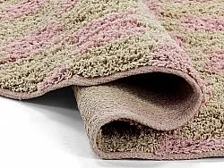 Kerek szőnyeg - Elsey Natural Cotton Shaggy (rózsaszín/narancs)