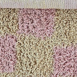 Kerek szőnyeg - Elsey Natural Cotton Shaggy (rózsaszín/narancs)