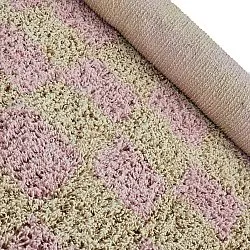 Kerek szőnyeg - Elsey Natural Cotton Shaggy (rózsaszín/narancs)