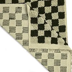 Shaggy szőnyeg - Elsey Natural Cotton Shaggy (fekete/bézs)