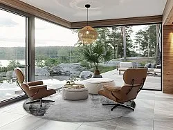 Kerek szőnyeg - Esperia (szürke)