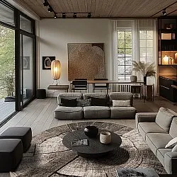 Kerek szőnyeg - Event (szürke)