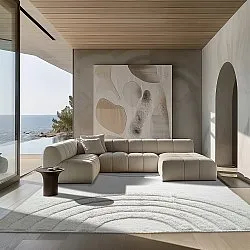 Shaggy szőnyeg - Everly Natural Cotton Shaggy (offwhite)