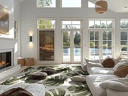 Wilton szőnyeg - Falling Leaves (zöld)