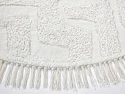 Kerek szőnyeg - Fallon Natural Cotton Shaggy (offwhite)