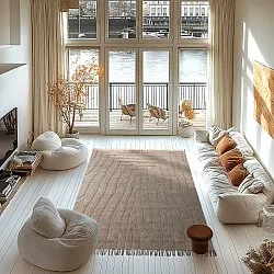 Shaggy szőnyeg - Farley Natural Cotton Shaggy (bézs)