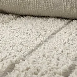 Shaggy szőnyeg - Farley Natural Cotton Shaggy (piszkosfehér)