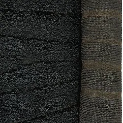 Shaggy szőnyeg - Farley Natural Cotton Shaggy (fekete)