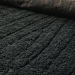 Shaggy szőnyeg - Farley Natural Cotton Shaggy (fekete)