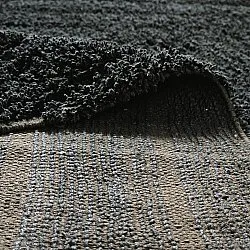 Shaggy szőnyeg - Farley Natural Cotton Shaggy (fekete)