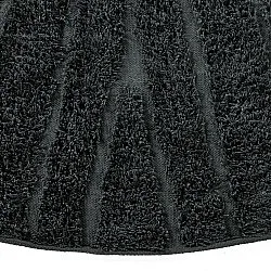 Kerek szőnyeg - Farley Natural Cotton Shaggy (fekete)