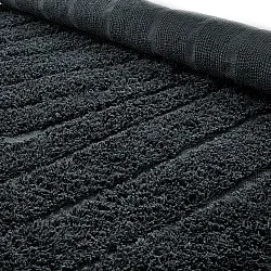 Kerek szőnyeg - Farley Natural Cotton Shaggy (fekete)
