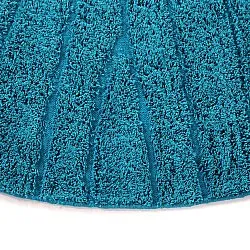 Kerek szőnyeg - Farley Natural Cotton Shaggy (türkiz)