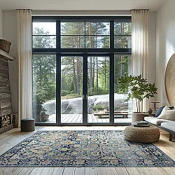 Wilton szőnyeg - Fernana (kék/többszínű)