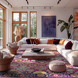 Wilton szőnyeg - Fernana (rózsaszín/többszínű)