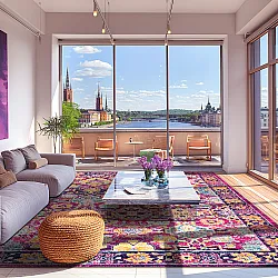 Wilton szőnyeg - Fernana (rózsaszín/többszínű)