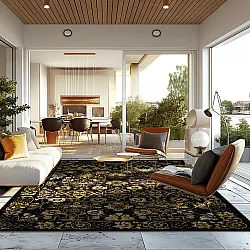 Wilton szőnyeg - Fernana (fekete/arany)