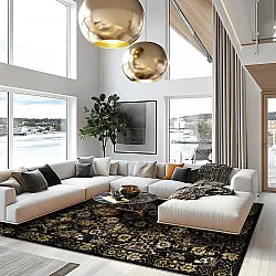 Wilton szőnyeg - Fernana (fekete/arany)