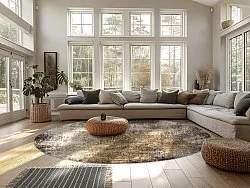 Kerek szőnyeg - Florent (barna)