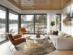 Kerek szőnyeg - Florent (barna)