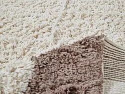 Shaggy szőnyeg - Galliano Natural Cotton Shaggy (šedobílá/hnědá)