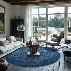 Kerek szőnyeg - Gombalia (kék)