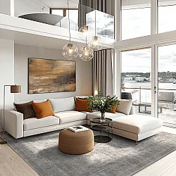 Kerek szőnyeg - Gombalia (szürke)