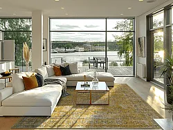 Wilton szőnyeg - Gombalia (sárga)