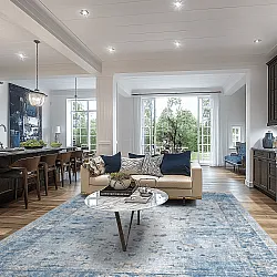 Wilton szőnyeg - Gombalia (ljuskék)