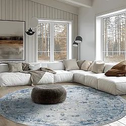 Kerek szőnyeg - Gombalia (ljuskék)