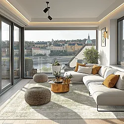 Wilton szőnyeg - Gombalia (világoszöld)