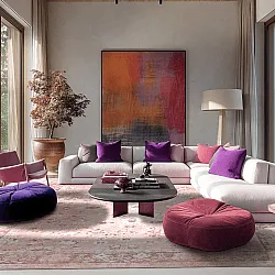 Wilton szőnyeg - Gombalia (rózsaszín)