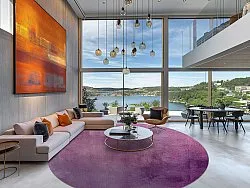 Kerek szőnyeg - Guillos (lila)