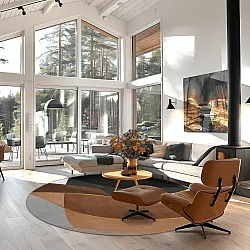 Kerek szőnyeg - Hazel (többszínű)