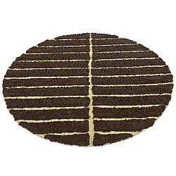 Kerek szőnyeg - Ikara Natural Cotton Shaggy (barna)
