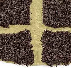 Kerek szőnyeg - Ikara Natural Cotton Shaggy (barna)