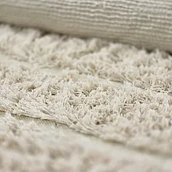 Kerek szőnyeg - Ikara Natural Cotton Shaggy (krém)