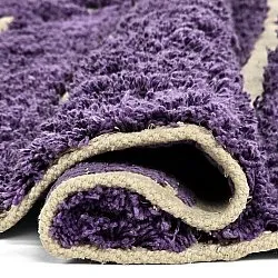 Kerek szőnyeg - Ikara Natural Cotton Shaggy (lila)