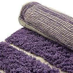 Kerek szőnyeg - Ikara Natural Cotton Shaggy (lila)