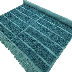 Shaggy szőnyeg - Ikara Natural Cotton Shaggy (türkiz)