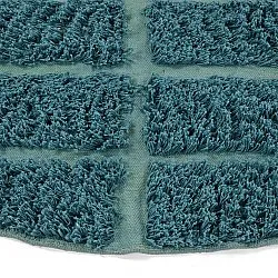 Kerek szőnyeg - Ikara Natural Cotton Shaggy (türkiz)