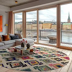 Kerek szőnyeg - Isparta (többszínű)