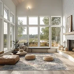 Wilton szőnyeg - Javis (kék/többszínű)