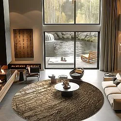 Kerek szőnyeg - Junes (arany)