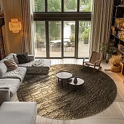 Kerek szőnyeg - Junes (arany)