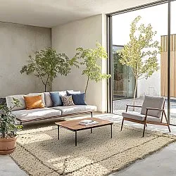 Shaggy szőnyeg - Kairi Natural Cotton Shaggy (bézs/taupe)