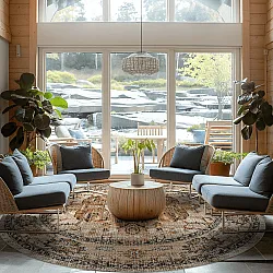 Kerek szőnyeg - Siliana (bezs)