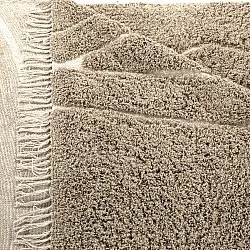 Shaggy szőnyeg - Kindon Natural Cotton Shaggy (bézs/fehér)