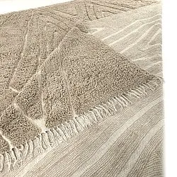 Shaggy szőnyeg - Kindon Natural Cotton Shaggy (bézs/fehér)